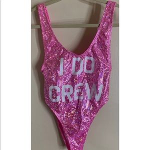 “I Do Crew” bathing suit